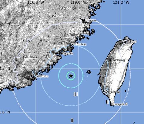 11月26日台海6.2级地震，与1994年台海7.3级地震发生在同一断裂带上吗台湾海峡3.7级地震台湾海峡3.7级地震